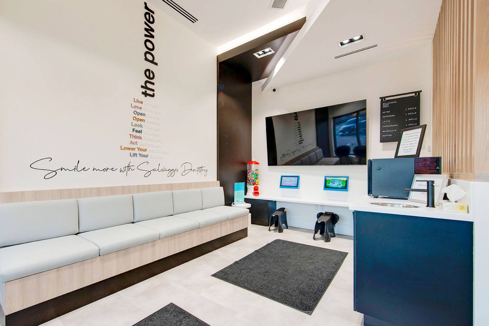 Clean, contemporary clinical space